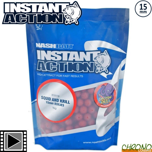 Nash Bait Bouillettes Nash I.A. Squid & Krill 15mm 1kg 3 Nash Bait Bouillettes Nash I.A. Squid & Krill 15mm 1kg