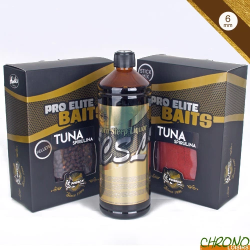 Pack Appâts Pro Elite Baits Gold Amorcage Tuna Spirulina 3 Pack Appâts Pro Elite Baits Gold Amorcage Tuna Spirulina