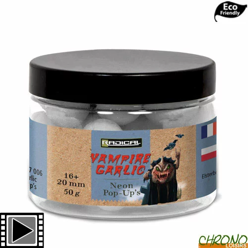 Pop Ups Radical Vampire Garlic Neon 16/20mm 50g 3 Pop Ups Radical Vampire Garlic Neon 16/20mm 50g