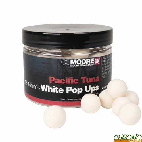 Pop Ups CC Moore Pacific Tuna White 13/14mm (par 35) 3 Pop Ups CC Moore Pacific Tuna White 13/14mm (par 35)