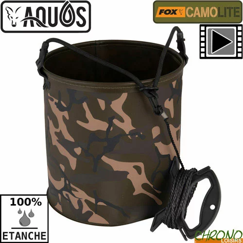 Seau Etanche Fox Aquos Camolite Water Bucket 10L 3 Seau Etanche Fox Aquos Camolite Water Bucket 10L