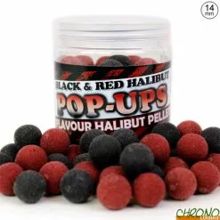 Pop Ups Pro Elite Baits Black & Red Halibut 14mm 250ml