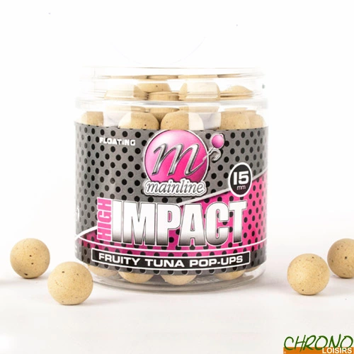 Pop Ups Mainline High Impact Fruity Tuna 15mm 250ml 3 Pop Ups Mainline High Impact Fruity Tuna 15mm 250ml