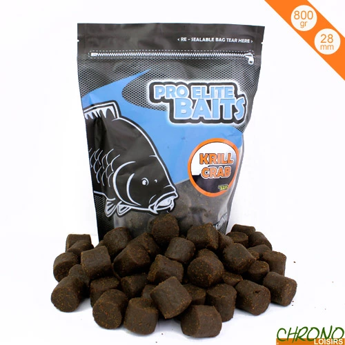 Pellets Pro Elite Baits Krill & Crab 28mm 800g 3 Pellets Pro Elite Baits Krill & Crab 28mm 800g