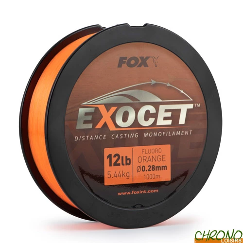 Nylon Fox Exocet Fluoro Orange 1000m 3 Nylon Fox Exocet Fluoro Orange 1000m