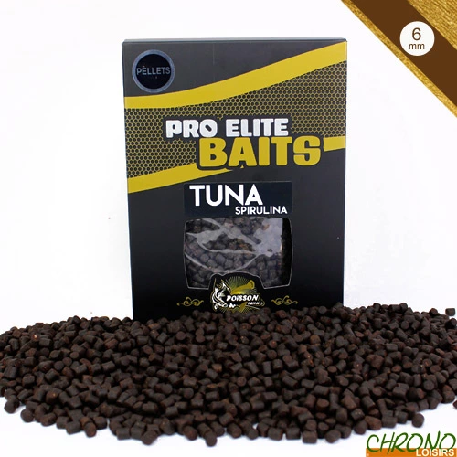 Pellets Pro Elite Baits Gold Tuna Spirulina 6mm 1kg 3 Pellets Pro Elite Baits Gold Tuna Spirulina 6mm 1kg
