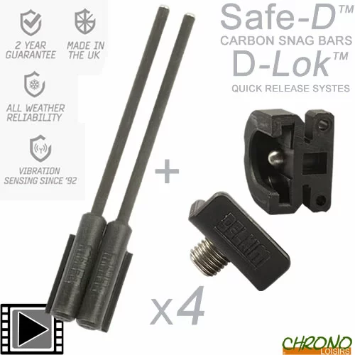 Pack Delkim New D-Lok Quick R Safe-D Carbon Snag Txi-D & Ev-D (les 4) 3 Pack Delkim New D-Lok Quick R Safe-D Carbon Snag Txi-D & Ev-D (les 4)