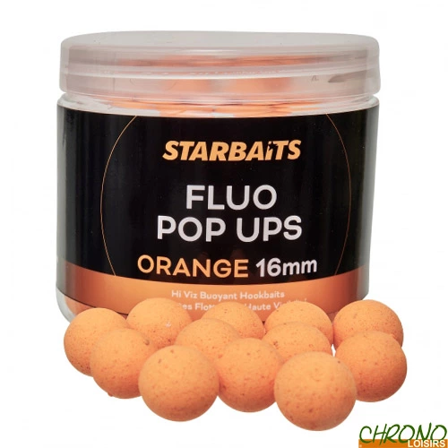 Pop Ups Starbaits Orange Fluo 16mm 70g 3 Pop Ups Starbaits Orange Fluo 16mm 70g