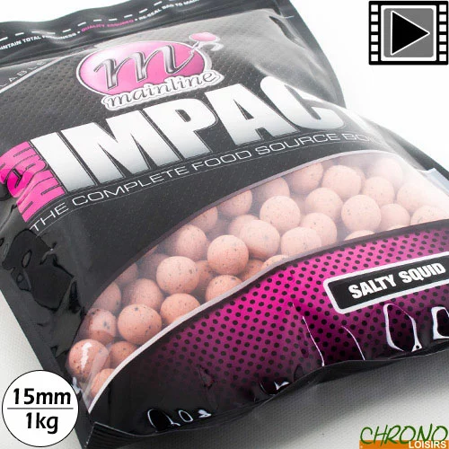 Bouillettes Mainline High Impact Salty Squid 15mm 1kg 3 Bouillettes Mainline High Impact Salty Squid 15mm 1kg