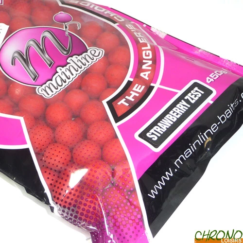 Bouillettes Mainline Response Strawberry Zest 15mm 450g 3 Bouillettes Mainline Response Strawberry Zest 15mm 450g