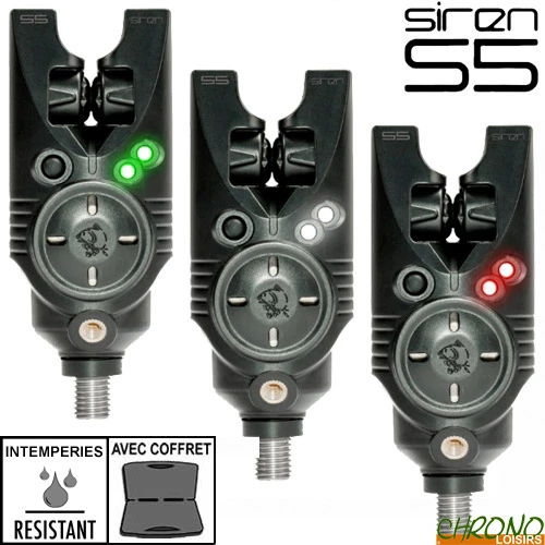 Nash Tackle Coffret Nash 3 Détecteurs Siren S5 Digital Color 3 Nash Tackle Coffret Nash 3 Détecteurs Siren S5 Digital Color