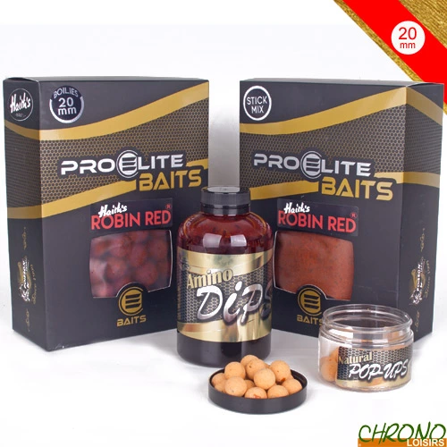 Pack Appâts Pro Elite Baits Gold Robin Red 3 Pack Appâts Pro Elite Baits Gold Robin Red