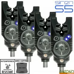 Nash Tackle Coffret Nash 4 Détecteurs Siren S5 Digital Blue