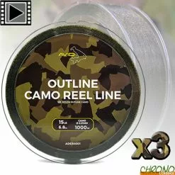 Nylon Avid Carp Outline Camo 0.33mm 1000m (les 3)