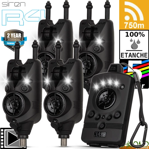 Nash Tackle Coffret Nash Centrale 4 Détecteurs Siren R4 3 Nash Tackle Coffret Nash Centrale 4 Détecteurs Siren R4