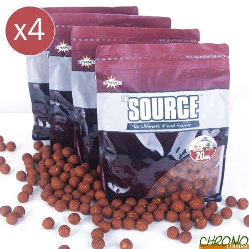 Bouillettes Dynamite Baits The Source 20mm 1kg (x4) 3 Bouillettes Dynamite Baits The Source 20mm 1kg (x4)