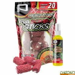 Stick PVA Pelzer Bomb-A Sushi + Booster Fluo (les 20)