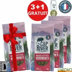 Bouillettes Cap River Banane Kiwi 14mm 2.5kg (x3)