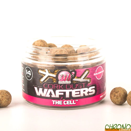 Bouillettes Equilibrées Mainline Cork Dust Wafters Cell 14mm 3 Bouillettes Equilibrées Mainline Cork Dust Wafters Cell 14mm