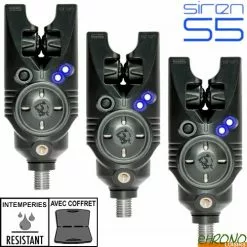 Nash Tackle Coffret Nash 3 Détecteurs Siren S5 Digital Blue