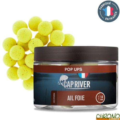 Pop Ups Cap River Ail Foie 14mm 40g 3 Pop Ups Cap River Ail Foie 14mm 40g