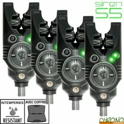 Nash Tackle Détecteur Nash Siren S5 Digital Vert (les 4)