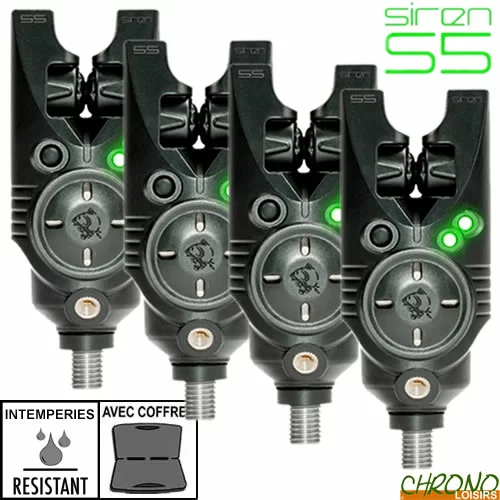 Nash Tackle Détecteur Nash Siren S5 Digital Vert (les 4) 3 Nash Tackle Détecteur Nash Siren S5 Digital Vert (les 4)