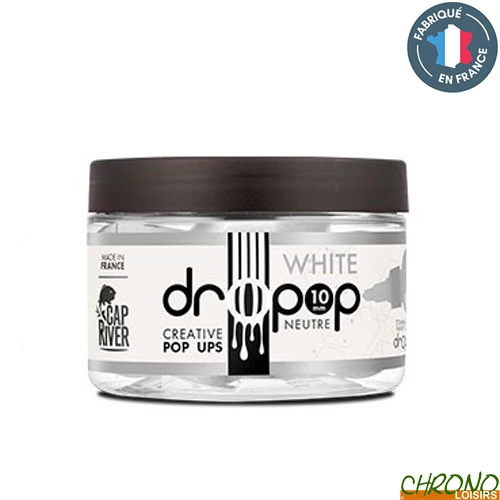 Pop Ups Cap River Dropop Creative White 14mm 40g (Neutre) 3 Pop Ups Cap River Dropop Creative White 14mm 40g (Neutre)