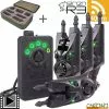 Nash Tackle Coffret Nash Centrale Siren R3 + 4 Détecteurs R3 Vert