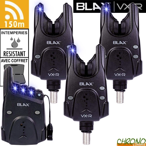 Coffret Carp Spirit Centrale 3 Détecteurs Blax VX-R Bleu 3 Coffret Carp Spirit Centrale 3 Détecteurs Blax VX-R Bleu