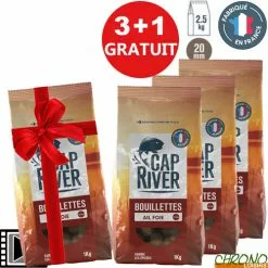 Bouillettes Cap River Ail Foie 20mm 2.5kg (x3)
