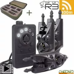 Nash Tackle Coffret Nash Centrale Siren R3 + 3 Détecteurs R3 Clear