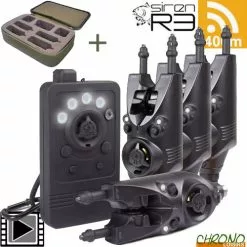 Nash Tackle Coffret Nash Centrale Siren R3 + 4 Détecteurs R3 Clear