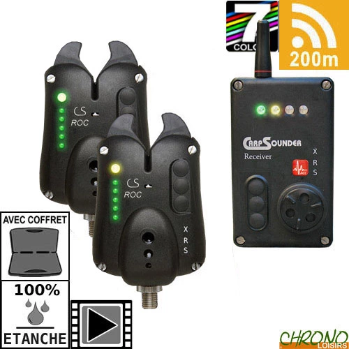 Coffret Carpsounder Centrale 2 Détecteurs Roc XRS-ACC 3 Coffret Carpsounder Centrale 2 Détecteurs Roc XRS-ACC