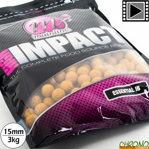 Bouillettes Mainline High Impact Essential IB 15mm 3kg 3 Bouillettes Mainline High Impact Essential IB 15mm 3kg